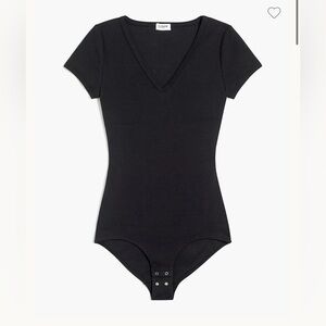 NWT JCrew Factory Short-sleeve V-neck bodysuit